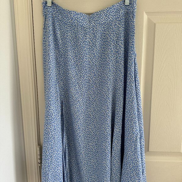 Flower Print Midi Skirt Size 10 - Picture 3 of 6